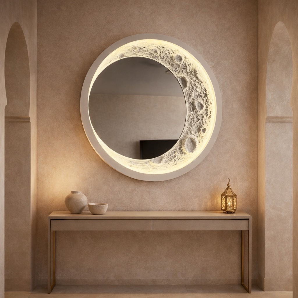 Miroir Mural Lumineux Lunar Glow™