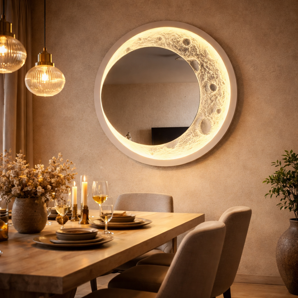 Miroir Mural Lumineux Lunar Glow™