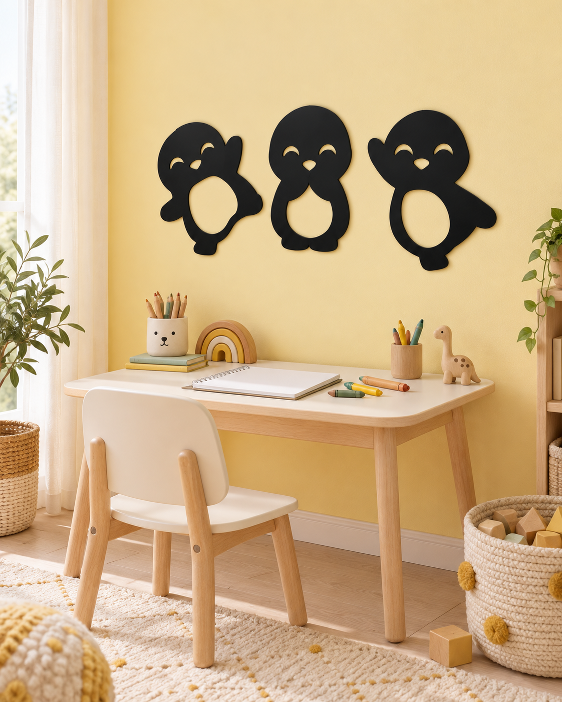 Petits Pingouins™ — Trio de décorations murales 🐧
