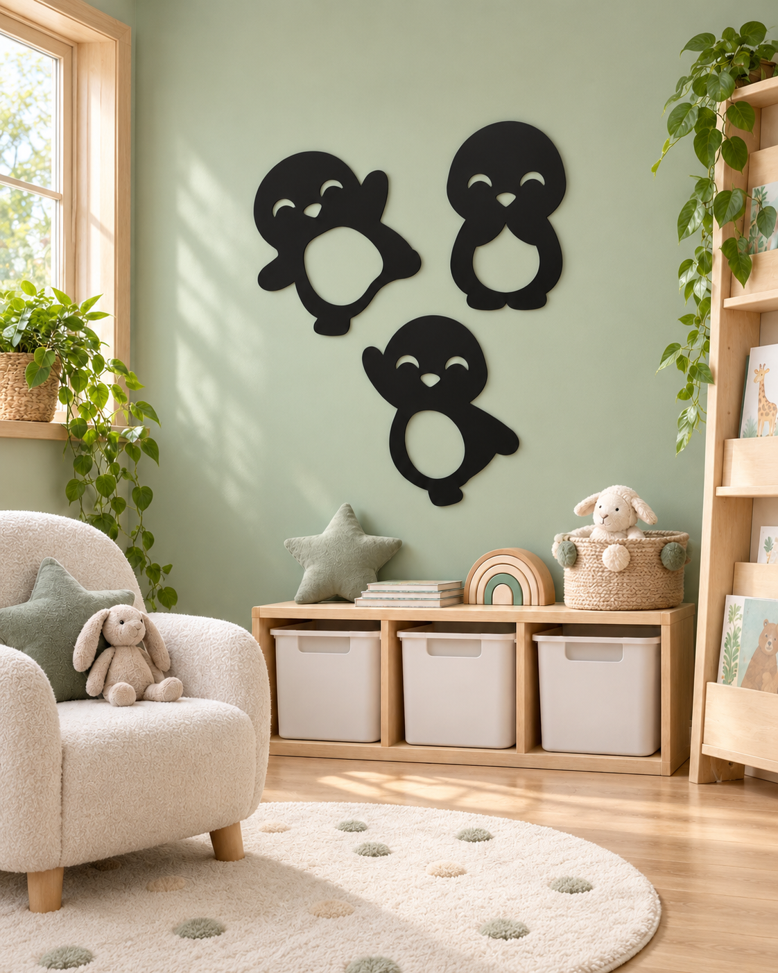 Petits Pingouins™ — Trio de décorations murales 🐧
