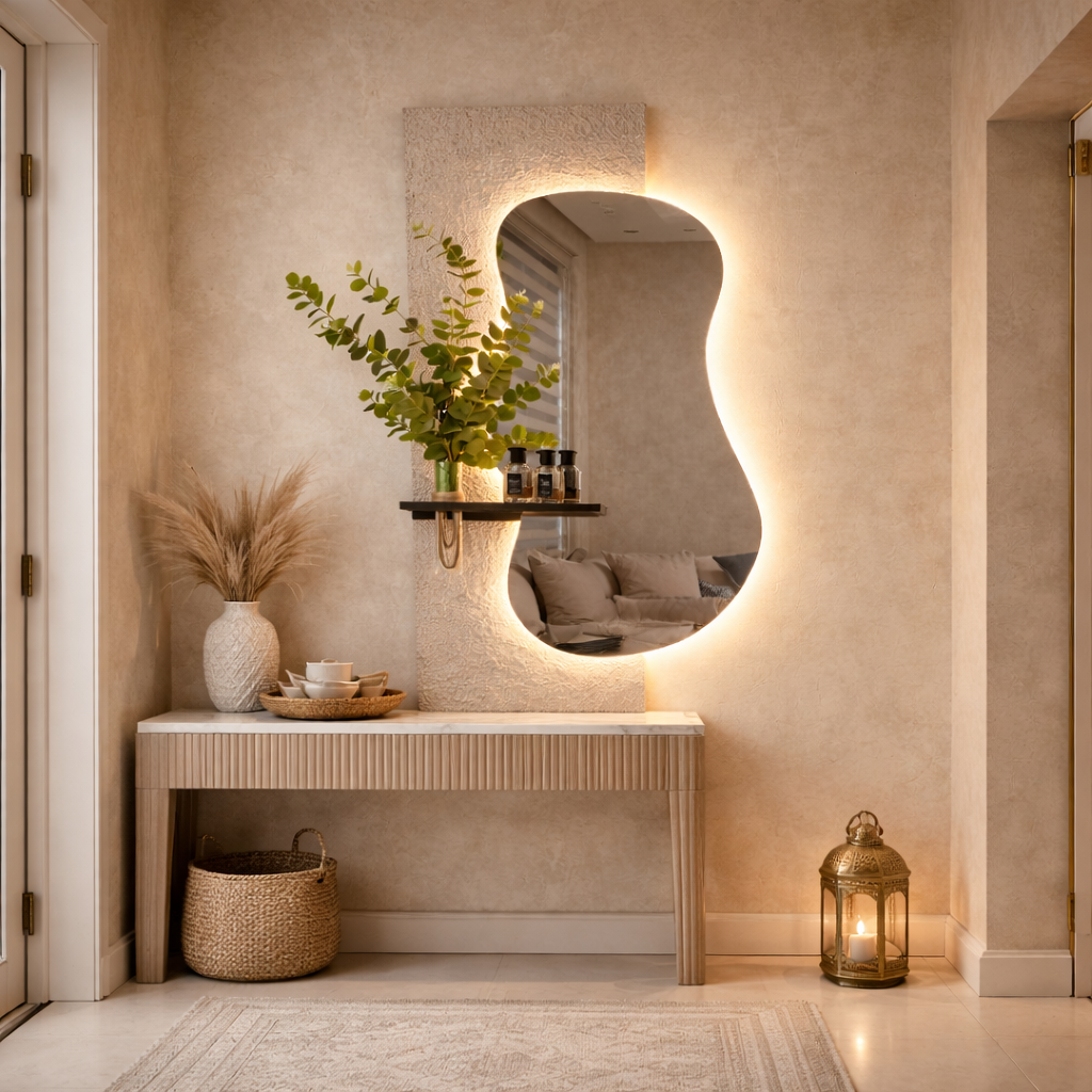 Miroir Mural Lumineux Aura Sculpt™