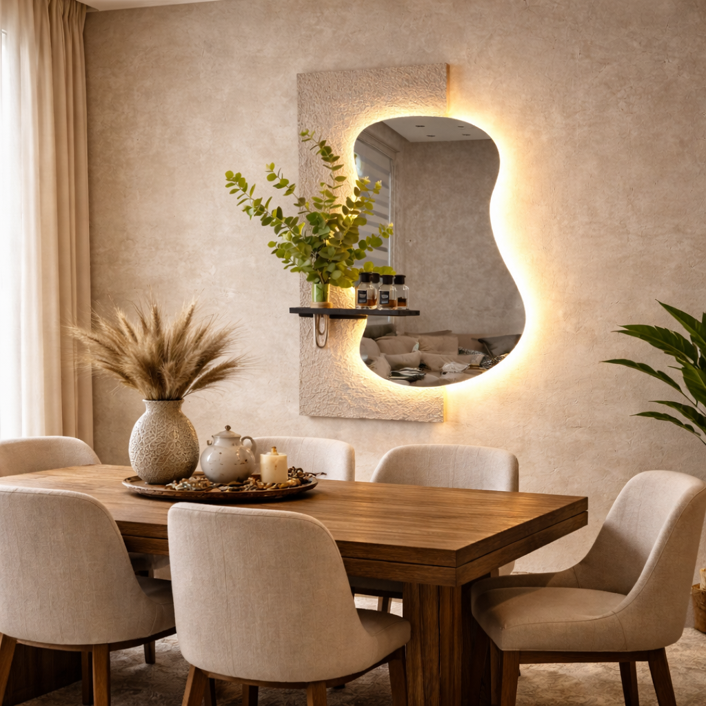 Miroir Mural Lumineux Aura Sculpt™